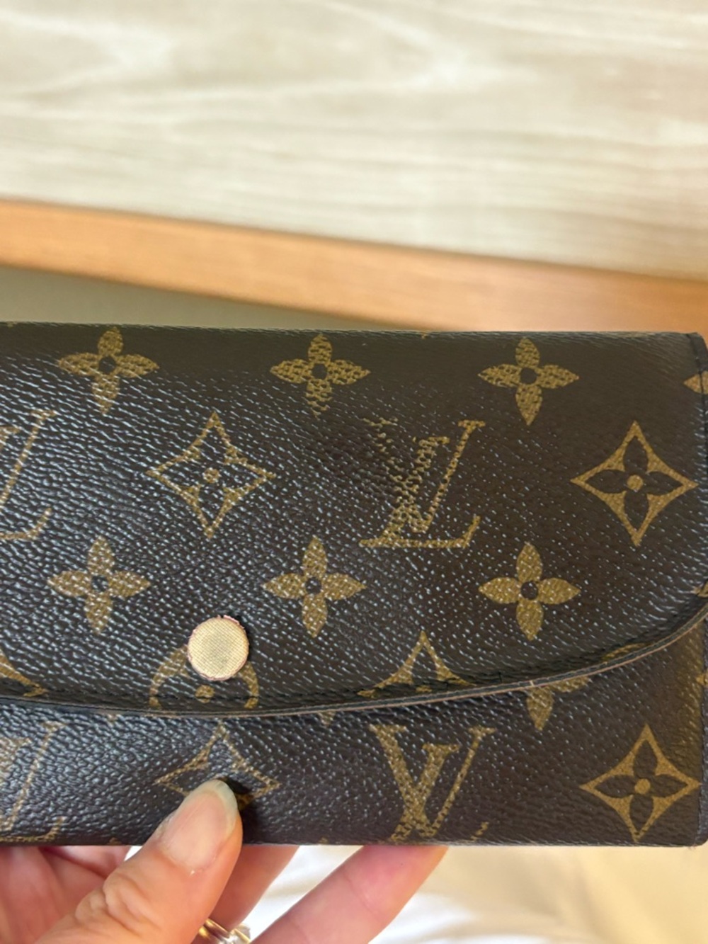 Auth Louis Vuitton Emilie Wallet Rose Ballerine - Picture 3 of 13